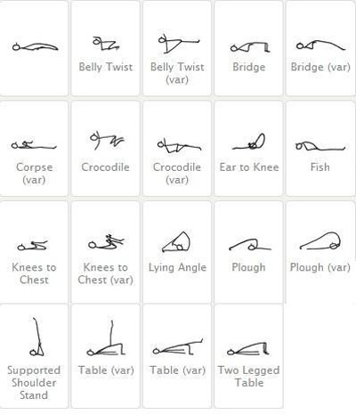 瑜伽线人图，不会画的赶紧收藏