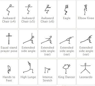 瑜伽线人图,不会画的赶紧收藏