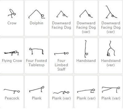 瑜伽线人图,不会画的赶紧收藏