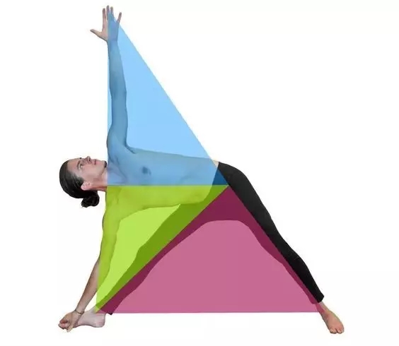 三角式瑜伽动作口令图片